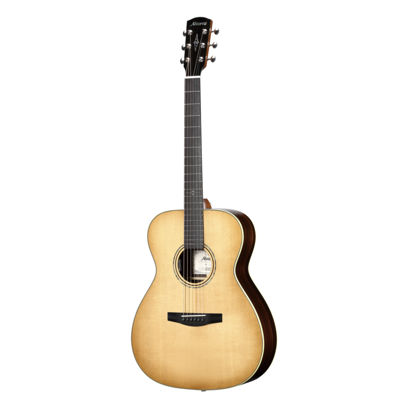 Alvarez LF70e Laureate Series Folk/OM Acoustic Electric Guitar with Gig Bag - Musical Instrument Warehouse