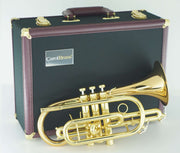 CarolBrass CCR-3880-GSS-Bb-L All Around Cornet with Case Lacquer Finish - Musical Instrument Warehouse