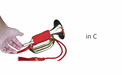 CarolBrass Mini Bugle C/Bb/G key All Around Lacquer Finish - Musical Instrument Warehouse
