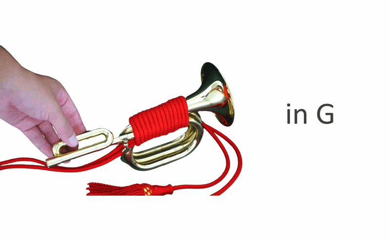 CarolBrass Mini Bugle C/Bb/G key All Around Lacquer Finish - Musical Instrument Warehouse