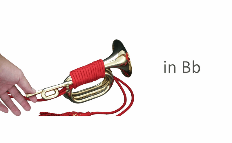 CarolBrass Mini Bugle C/Bb/G key All Around Lacquer Finish - Musical Instrument Warehouse