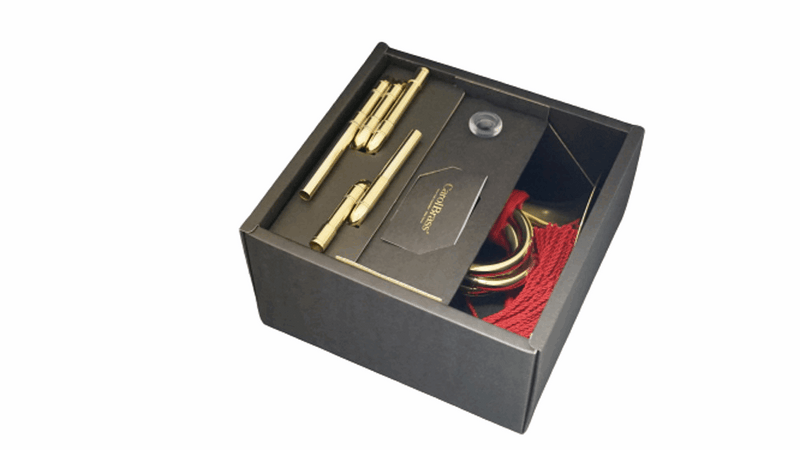 CarolBrass Mini Bugle C/Bb/G key All Around Lacquer Finish - Musical Instrument Warehouse