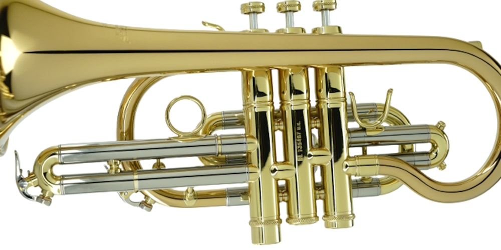 CarolBrass CCR-6880-GSS-Bb-L Professional Cornet with Case Lacquer Finish - Musical Instrument Warehouse