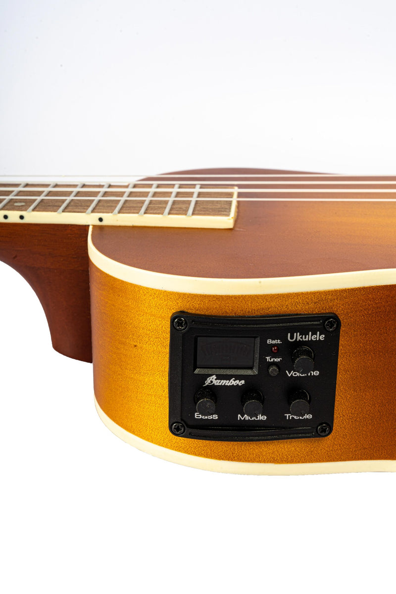 Bamboo Sunburt U23-Vio-SB-Q Violin Concert with Eq Ukulele - Musical Instrument Warehouse