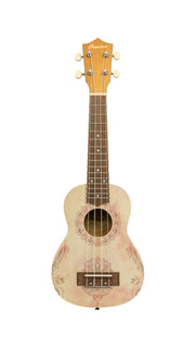 Bamboo Lotus Mandala Soprano Ukulele - Musical Instrument Warehouse