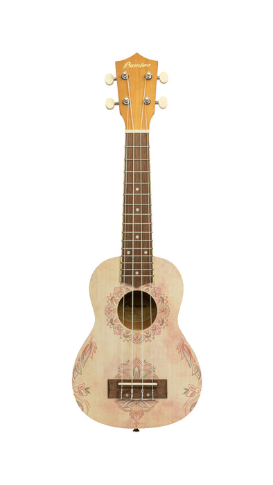 Bamboo Lotus Mandala Soprano Ukulele