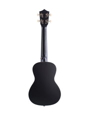 Bamboo U23-VIO-BK-Q Black Violin Concert with Eq Ukulele - Musical Instrument Warehouse