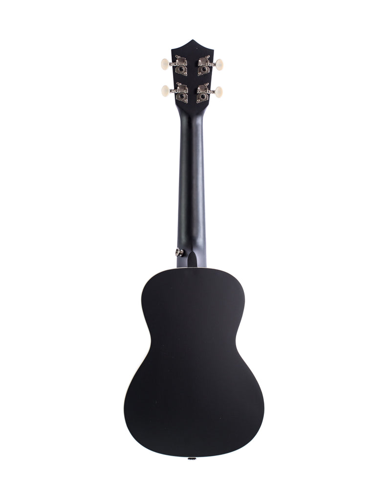 Bamboo U23-VIO-BK-Q Black Violin Concert with Eq Ukulele - Musical Instrument Warehouse