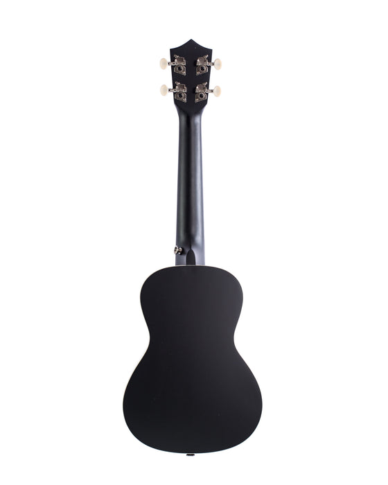 Bamboo U23-VIO-BK-Q Black Violin Concert with Eq Ukulele