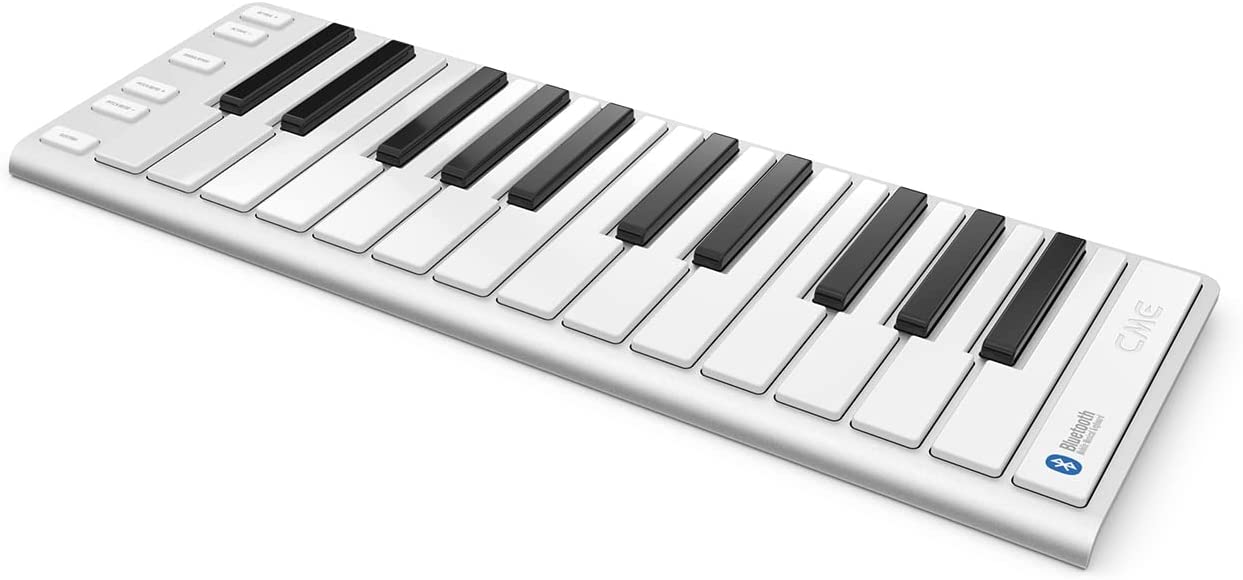 Xkey Air 25 Bluetooth MIDI keyboard controller - Ultra low latency, Apple-style ultra-thin aluminum frame, 25 full-size velocity-sensitive keys, polyphonic aftertouch, for iPad, iPhone, Mac