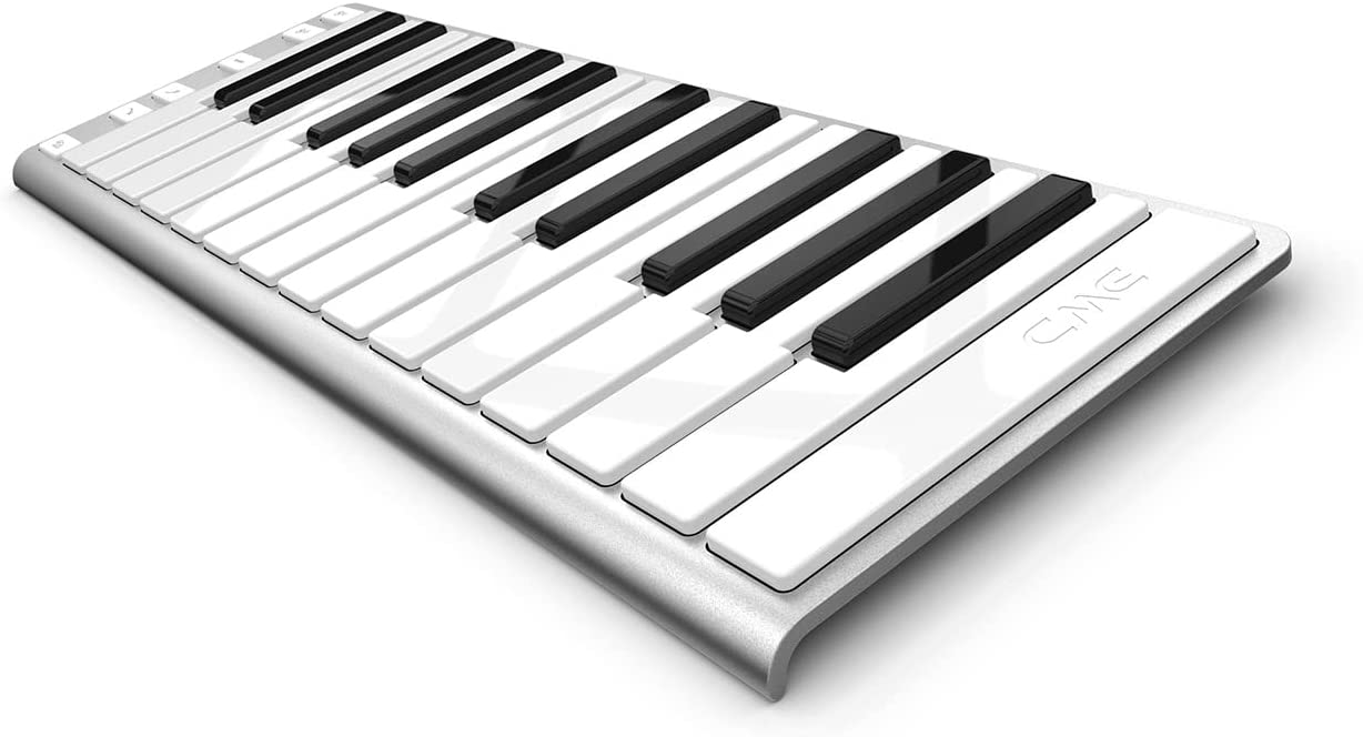 Xkey 25 USB MIDI keyboard controller - Apple-style ultra-thin aluminum frame, 25 full-size velocity-sensitive keys, polyphonic aftertouch, plug & play on iPad, iPhone, Mac, PC