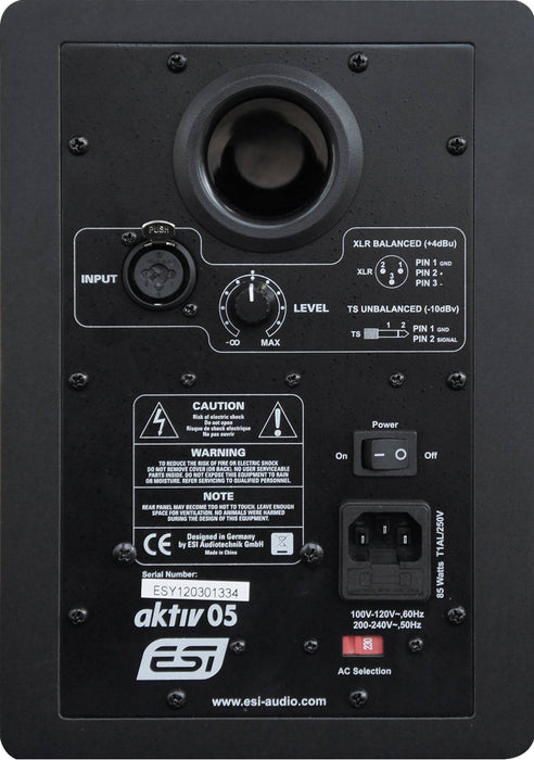 ESI aKtiv 05 - Top Quality 5" Studio Reference Monitor - Musical Instrument Warehouse