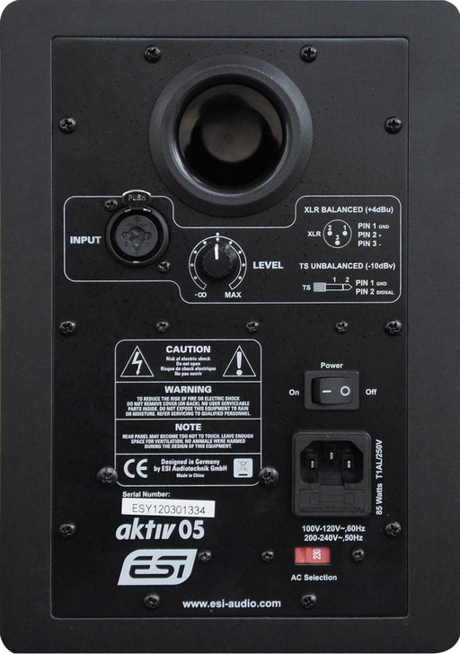ESI aKtiv 05 - Top Quality 5" Studio Reference Monitor - Musical Instrument Warehouse