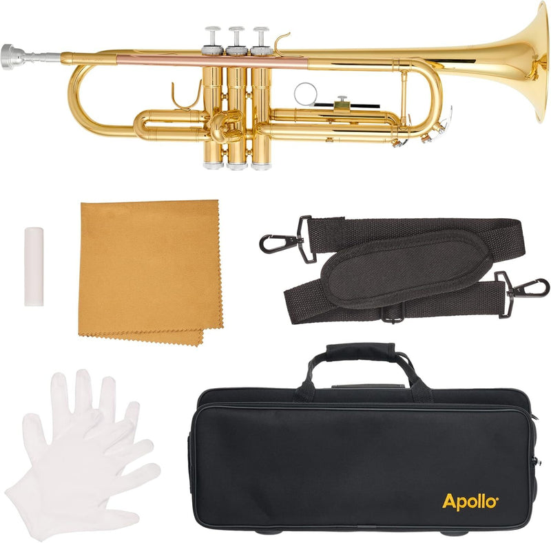 Apollo ATR-300 Student Trumpet with Protective Case - Musical Instrument Warehouse