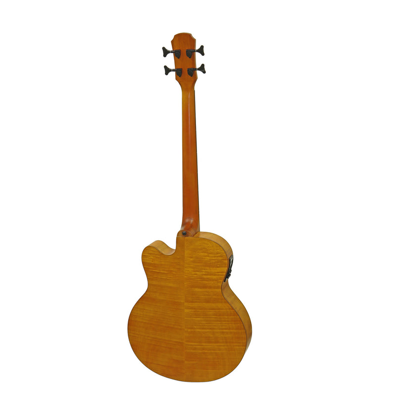 Aria FEB-F2M-FL Electro Acoustic Bass 814MM Medium Scale Fretless - Musical Instrument Warehouse