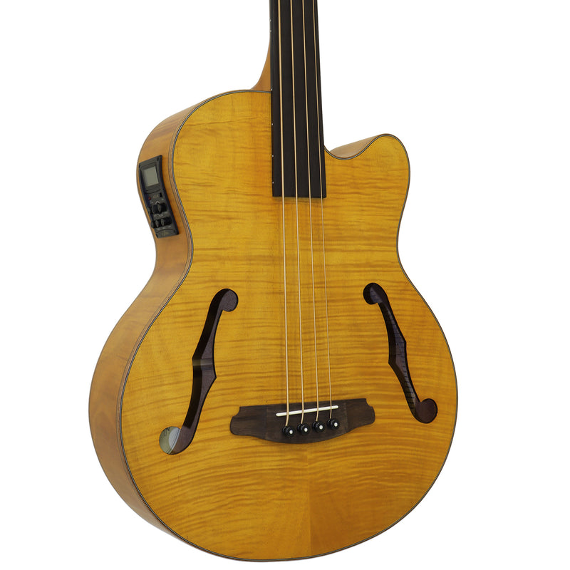 Aria FEB-F2M-FL Electro Acoustic Bass 814MM Medium Scale Fretless - Musical Instrument Warehouse