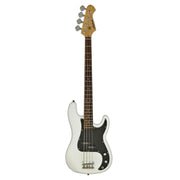 Aria Pro II STB-PB/B Solid-Body Electric Bass Guitar White - Musical Instrument Warehouse