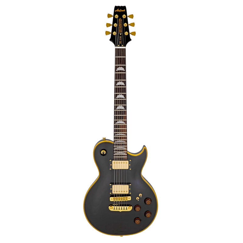 Aria PE-F80 Electric Guitar Black Top - Musical Instrument Warehouse