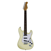 Aria Pro II STG-003SPL Vintage White Electric Guitar - Musical Instrument Warehouse