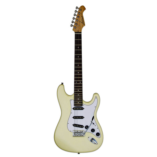 Aria Pro II STG-003SPL Vintage White Electric Guitar - Musical Instrument Warehouse
