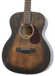 Aria OM 101DP Delta Player Vintage Delta Blues Muddy Brown - Musical Instrument Warehouse