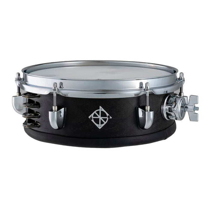 Little Roomer 3.5x10" Single Head Tambo Snare Drum with Jingles Black Coal