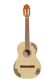 Bamboo 36" Feline Travel Classical Guitar - Musical Instrument Warehouse