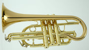 CarolBrass CCR-3880-GSS-Bb-L All Around Cornet with Case Lacquer Finish - Musical Instrument Warehouse