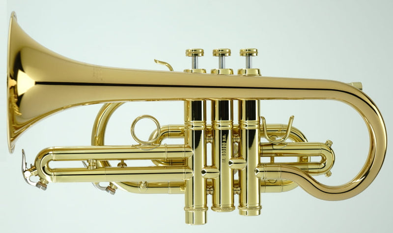CarolBrass CCR-3880-GSS-Bb-L All Around Cornet with Case Lacquer Finish - Musical Instrument Warehouse