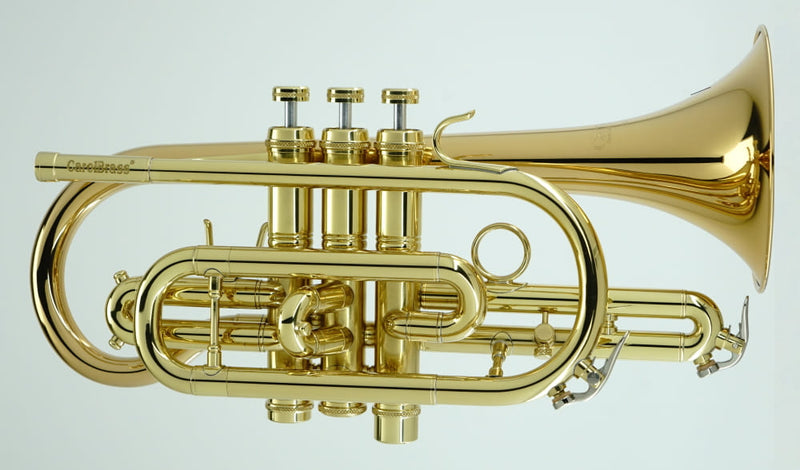 CarolBrass CCR-3880-GSS-Bb-L All Around Cornet with Case Lacquer Finish - Musical Instrument Warehouse