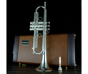 CarolBrass Andrea Giuffredi Signature Series "Commercial" Model Trumpet Silver - Musical Instrument Warehouse