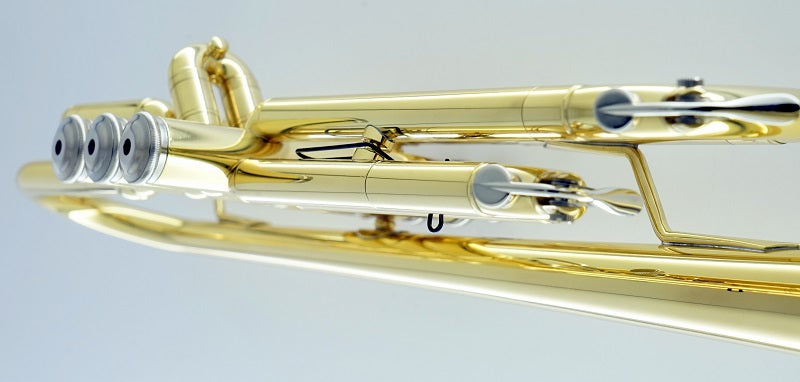 CarolBrass CTR-2000H-YSS-Bb-L Trumpet Lacquered Finish - Musical Instrument Warehouse