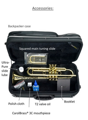 CarolBrass CTR-4000H-YSS-C-L Trumpet Lacquered Finish - Musical Instrument Warehouse