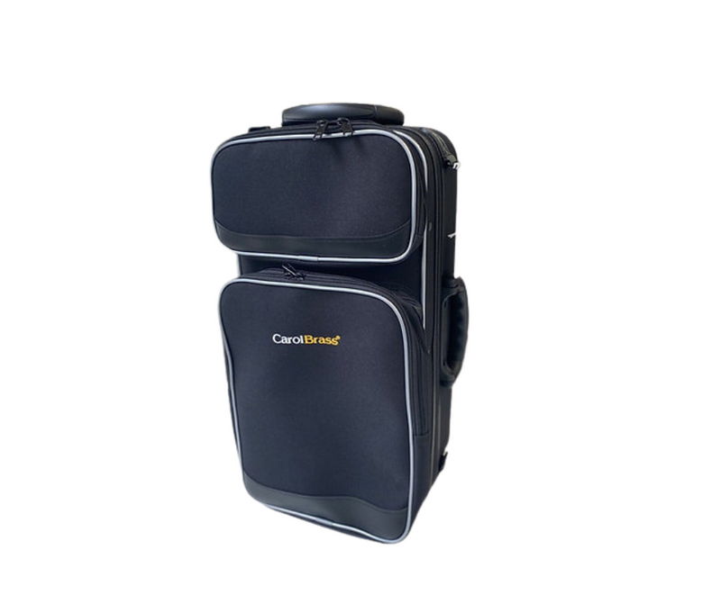 CarolBrass CTR-5060H-GSS-Bb-S Professional Bb Trumpet - Silver Plated with Case - Musical Instrument Warehouse