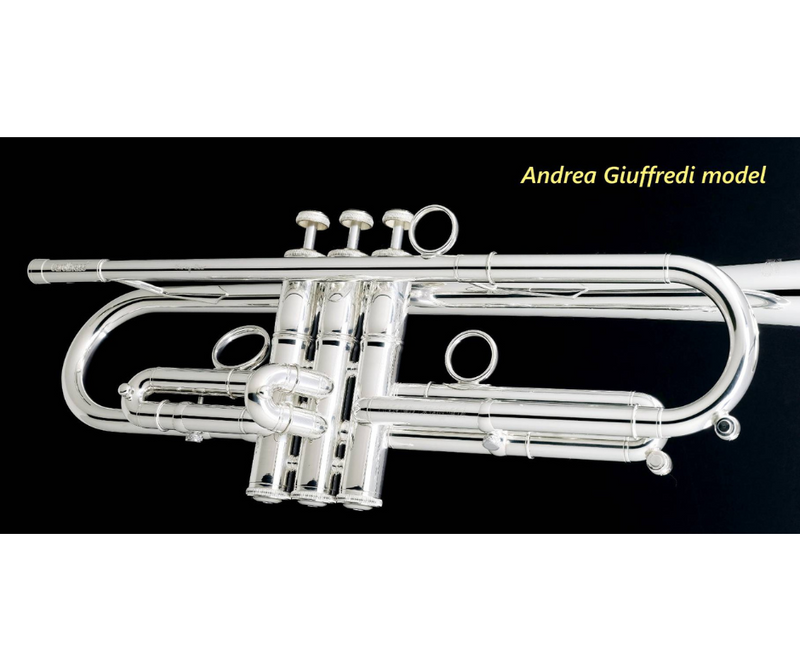 CarolBrass Signature Series Andrea Giuffredi "All-around" Model Trumpet Silver - Musical Instrument Warehouse