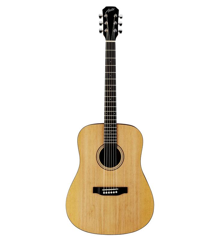 Austin AA25-DS Dreadnought Acoustic Guitar Satin Finish - Musical Instrument Warehouse