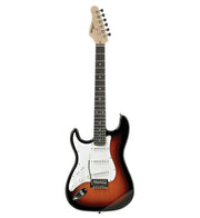 Austin AST100L Classic Double Cutaway Left Hand Electric Guitar - Musical Instrument Warehouse