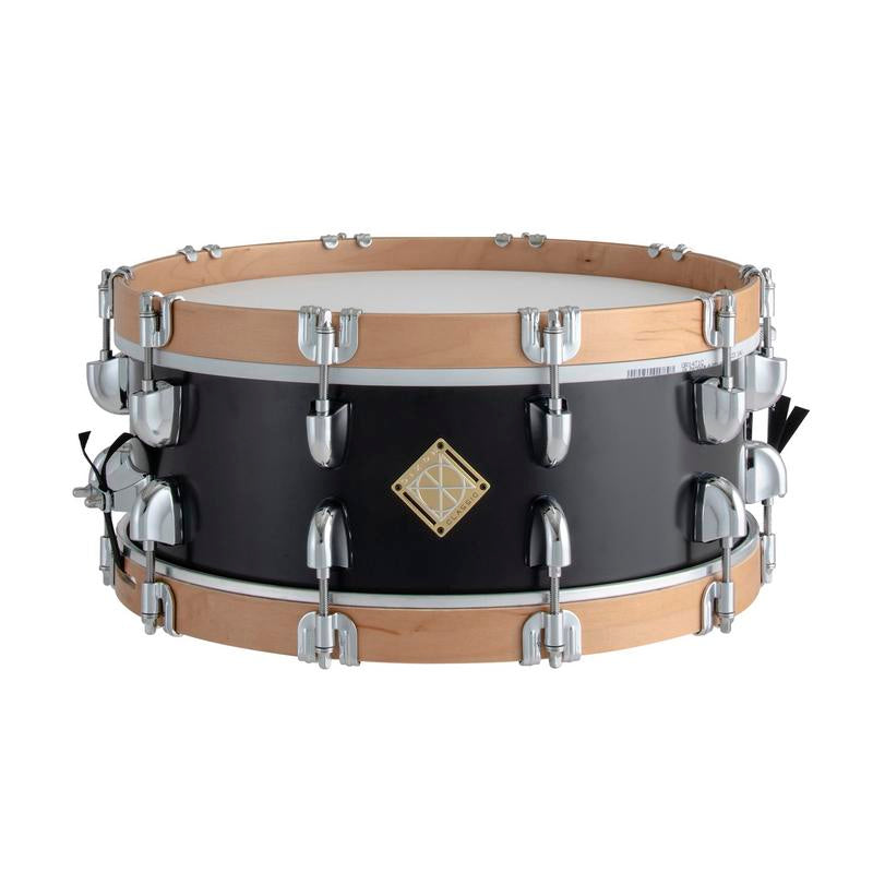 Dixon SCL554SBM Classic 5.5"x14" Satin Black Wood Hoops Snare Drum - Musical Instrument Warehouse