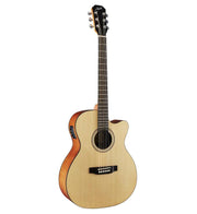 Austin AA25-OSEC Acoustic Electric Orchestra w/ Cutaway, Satin Natural - Musical Instrument Warehouse