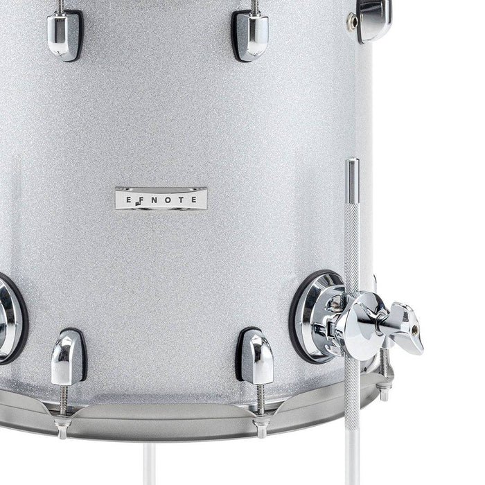 EFNOTE 5 Acoustic Designed Electronic Drum Set, MIDI, w/360 Triggering, 3 Zone, 8ch XLR - White Sparkle - Musical Instrument Warehouse