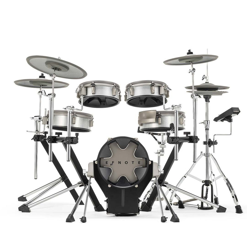 EFNOTE 3B Acoustic Designed Electronic Drum Set, MIDI , w/360 Triggering, , 3 Zone, 8ch XLR - White Sparkle - Musical Instrument Warehouse