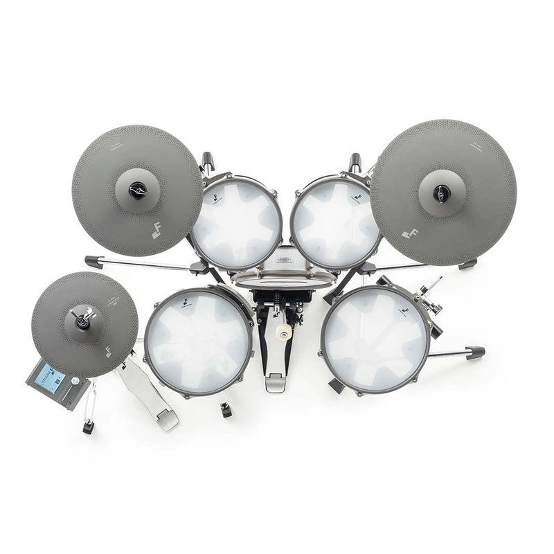 EFNOTE 3B Acoustic Designed Electronic Drum Set, MIDI , w/360 Triggering, , 3 Zone, 8ch XLR - White Sparkle - Musical Instrument Warehouse