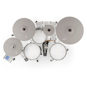 EFNOTE 5 Acoustic Designed Electronic Drum Set, MIDI, w/360 Triggering, 3 Zone, 8ch XLR - White Sparkle - Musical Instrument Warehouse
