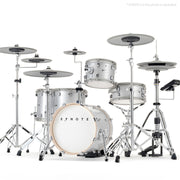 EFNOTE 5 Acoustic Designed Electronic Drum Set, MIDI, w/360 Triggering, 3 Zone, 8ch XLR - White Sparkle - Musical Instrument Warehouse