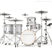 EFNOTE 5 Acoustic Designed Electronic Drum Set, MIDI, w/360 Triggering, 3 Zone, 8ch XLR - White Sparkle - Musical Instrument Warehouse