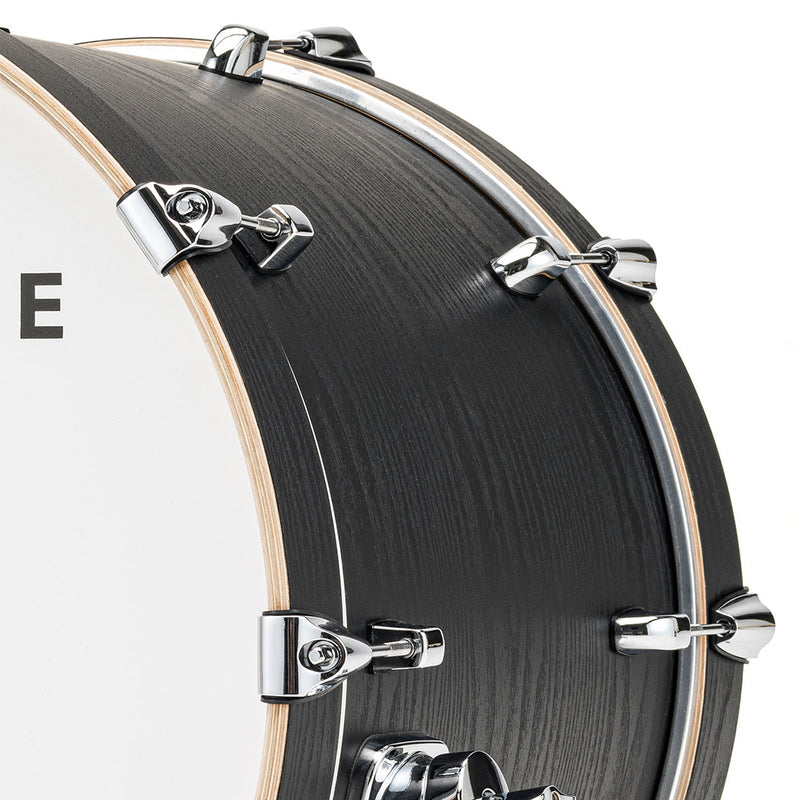 EFNOTE 7X Acoustic Designed Electronic Drum Set, MIDI, w/360 Triggering, 3 Zone, 8ch XLR - Black Oak Wrap - Musical Instrument Warehouse