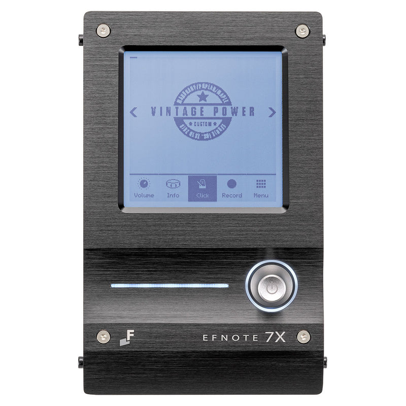 EFNOTE 7X Acoustic Designed Electronic Drum Set, MIDI, w/360 Triggering, 3 Zone, 8ch XLR - Black Oak Wrap - Musical Instrument Warehouse