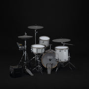 EFNOTE PRO 500 Acoustic Design Electronic Drum Set: Premium 360 Triggering & 3-Zone Cymbals, Stage Box with 12 Direct XLR Outs White Sparkle - Musical Instrument Warehouse