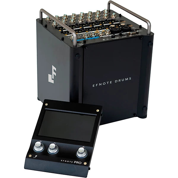 EFNOTE PRO Acoustic Design 700 Electronic Drum Set: Premium 360 Triggering & 3-Zone Cymbals, Stage Box with 12 Direct XLR Outs - Musical Instrument Warehouse