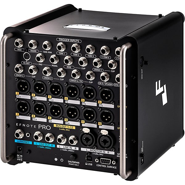 EFNOTE PRO Acoustic Design 700 Electronic Drum Set: Premium 360 Triggering & 3-Zone Cymbals, Stage Box with 12 Direct XLR Outs - Musical Instrument Warehouse